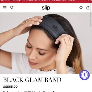 Slip Pure Silk Glam Band in Black